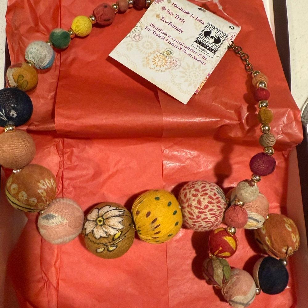 World Finds hand made in India necklace